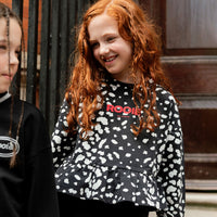 Dalmatian Ruffle Sweatshirt