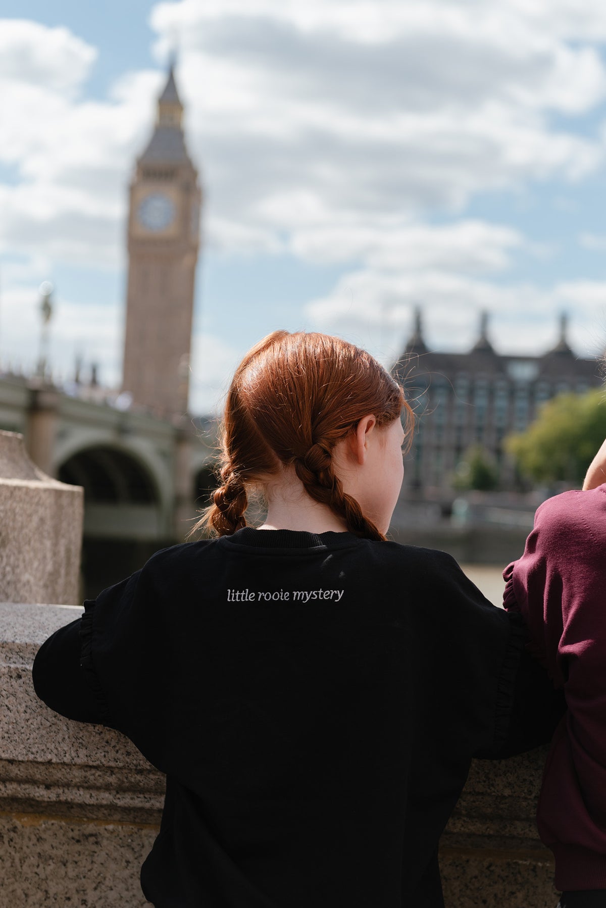 Black Ruffle Logo Sweatshirt