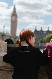 Black Ruffle Logo Sweatshirt