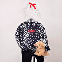 Dalmatian Ruffle Sweatshirt